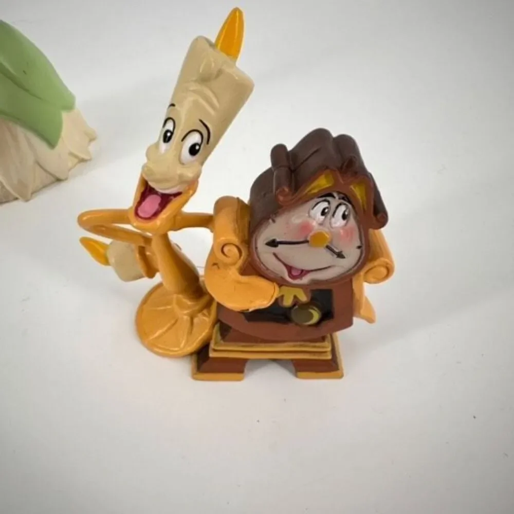 Lot of 10 Disney Beauty and the Beast Toys Cake Topper Action Figures Multicolor